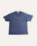 Royal Blue the1different snow-wash tee, front